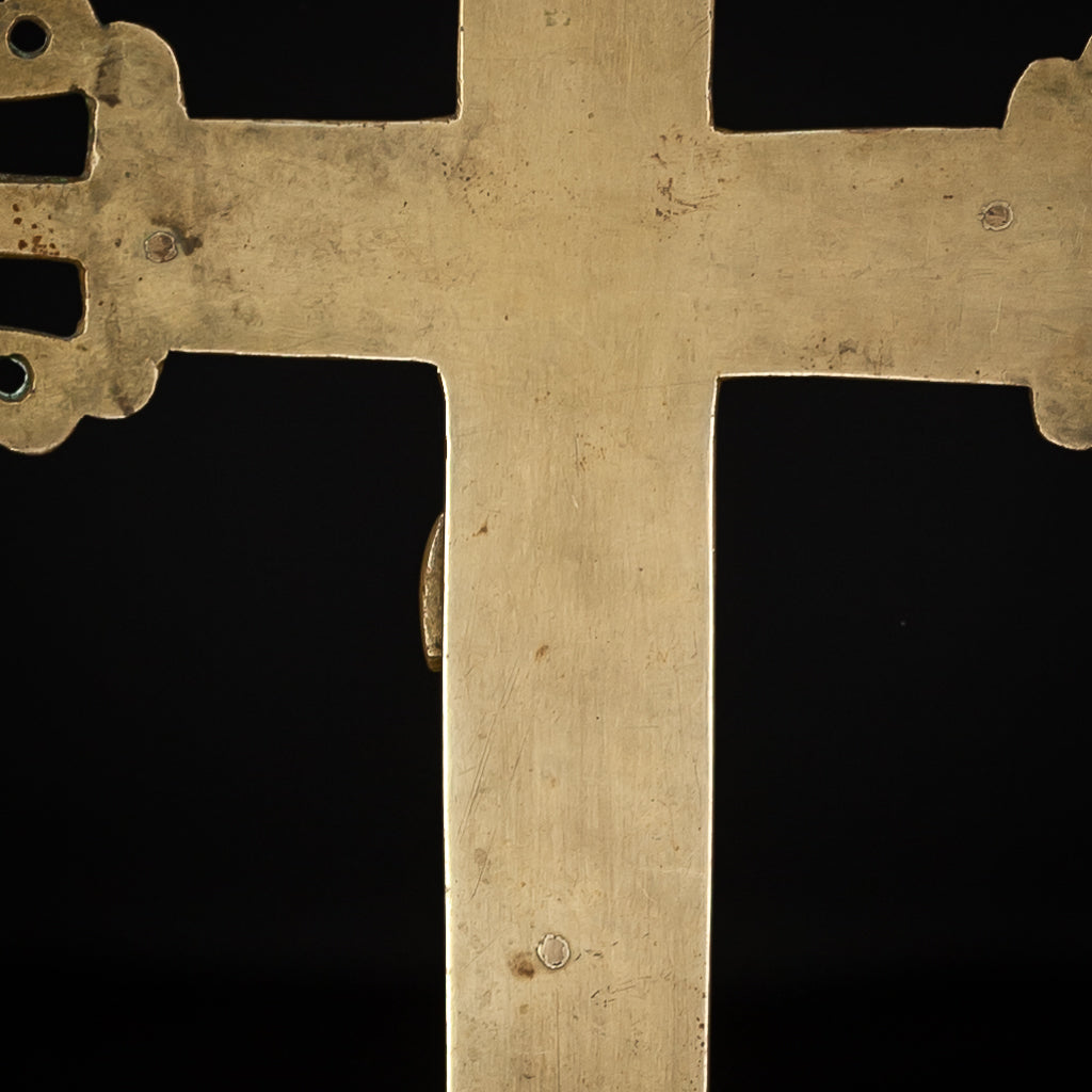 Crucifix Processional Bronze | 15th Century | 12.6"