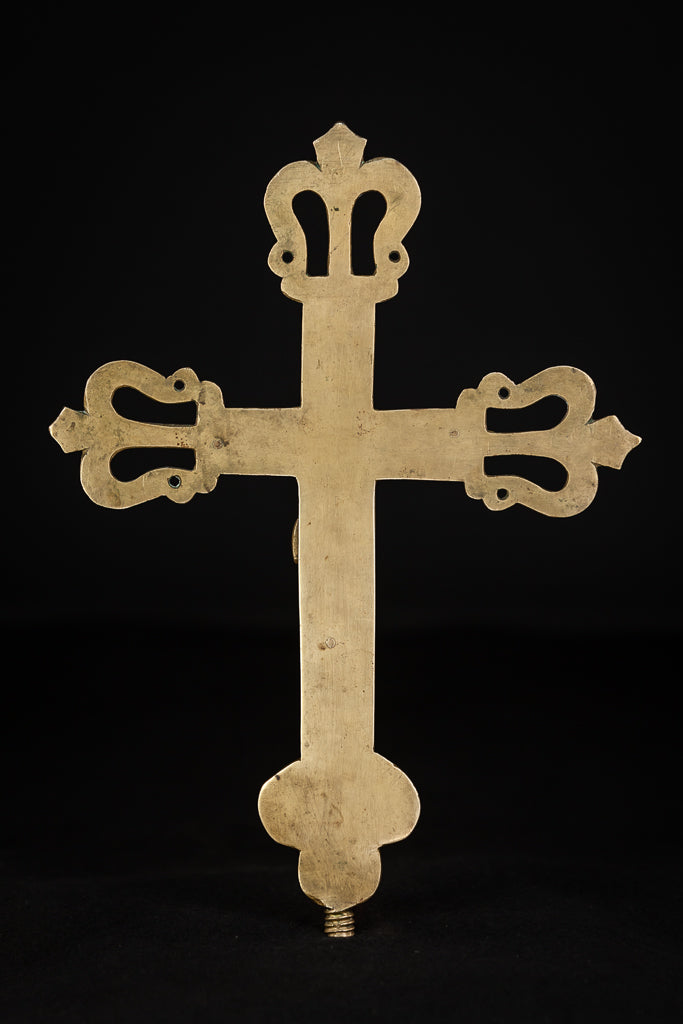 Crucifix Processional Bronze | 15th Century | 12.6"