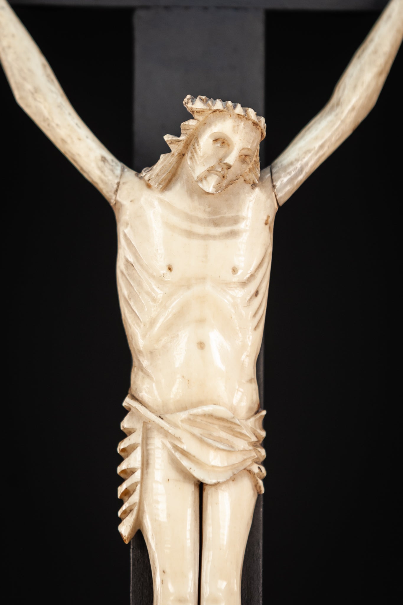 Altar Crucifix Dieppe Ivory Corpus Christi 24"