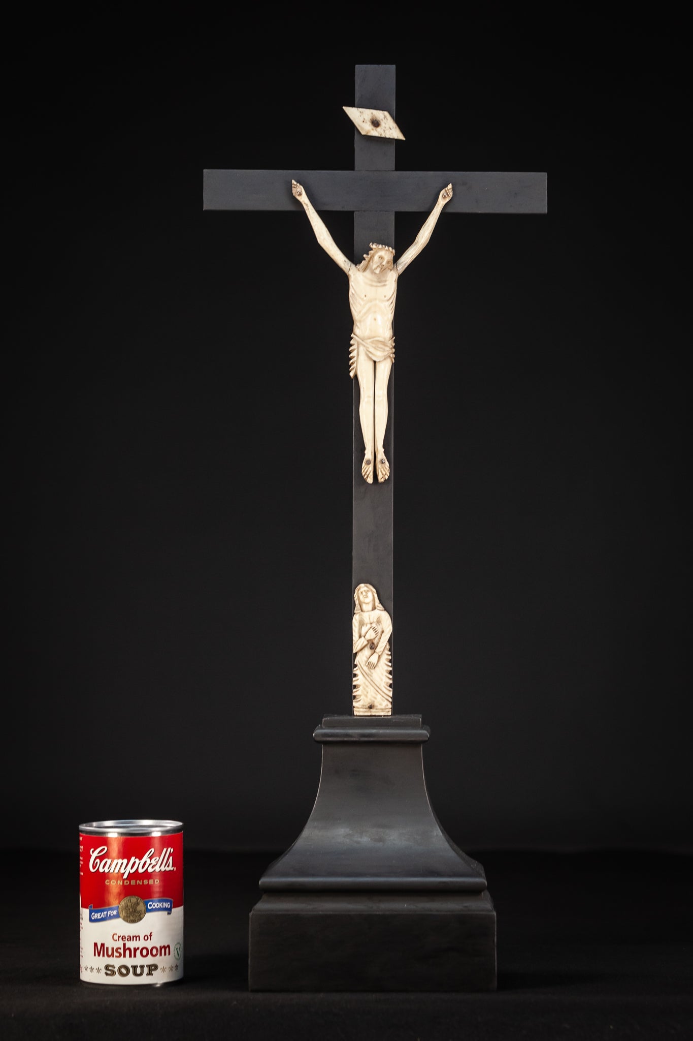 Altar Crucifix Dieppe Ivory Corpus Christi 24"