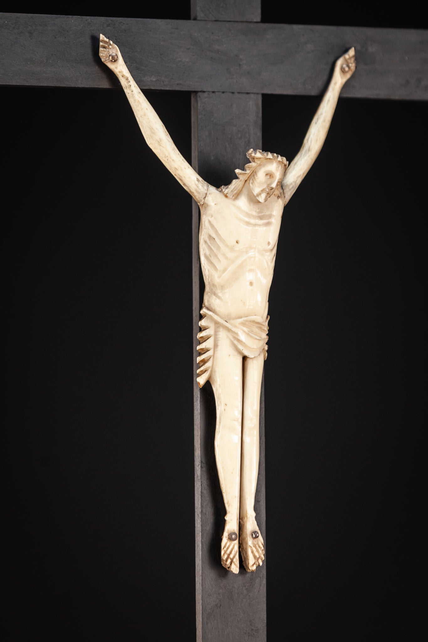 Altar Crucifix Dieppe Ivory Corpus Christi 24"