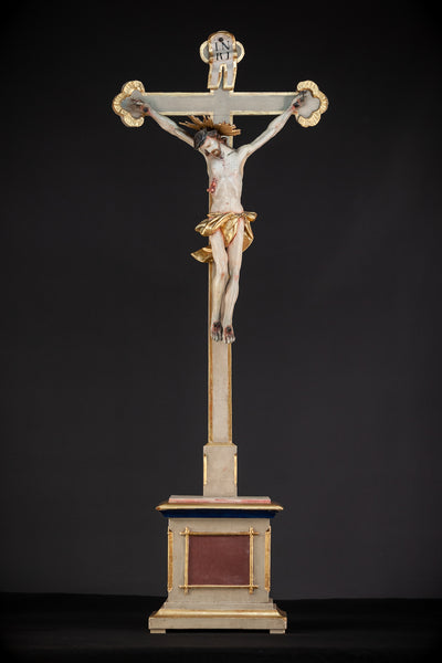 43" Altar Crucifix | Jesus Christ 1800s