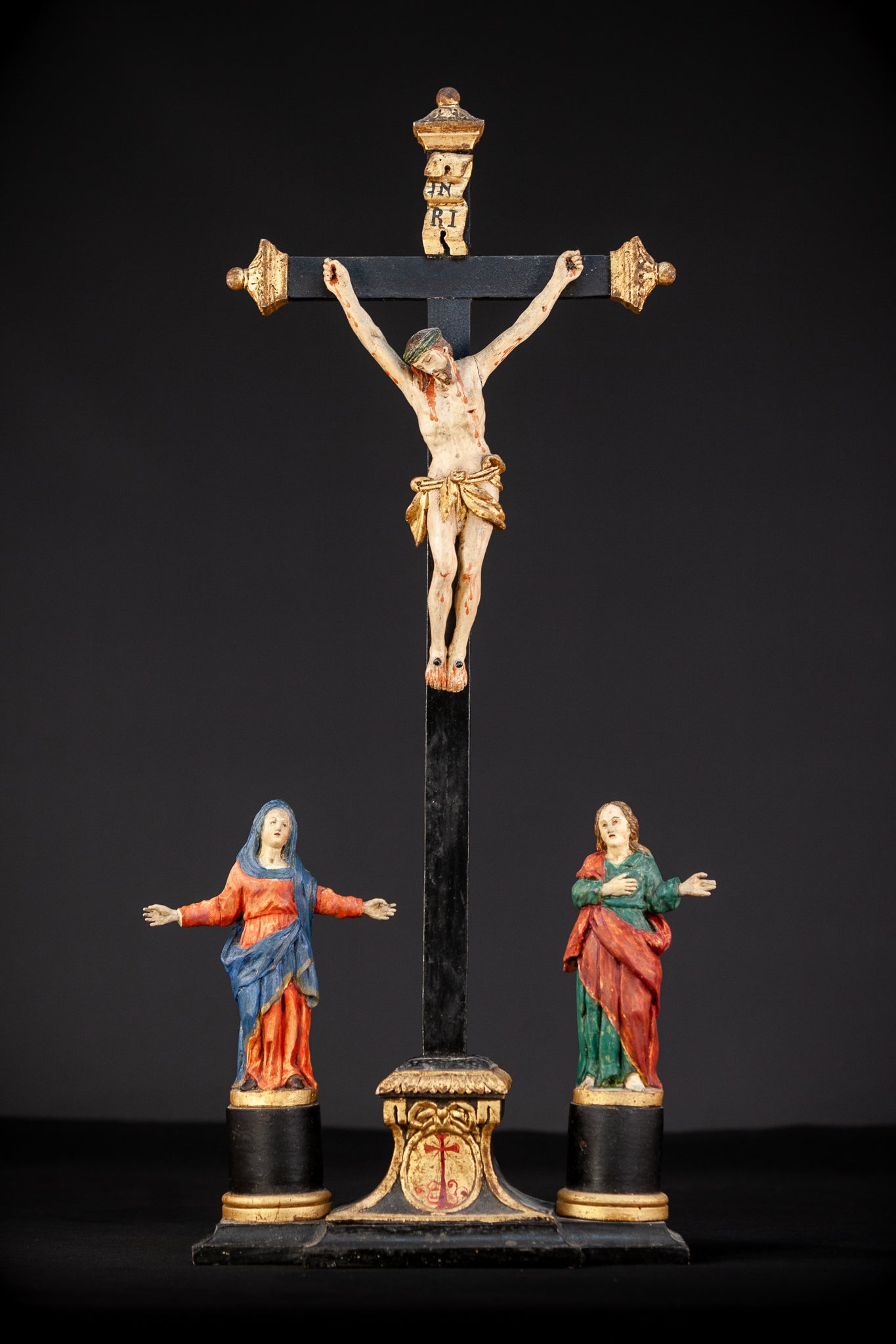 Altar Crucifix | 1700s Antique 25.6”