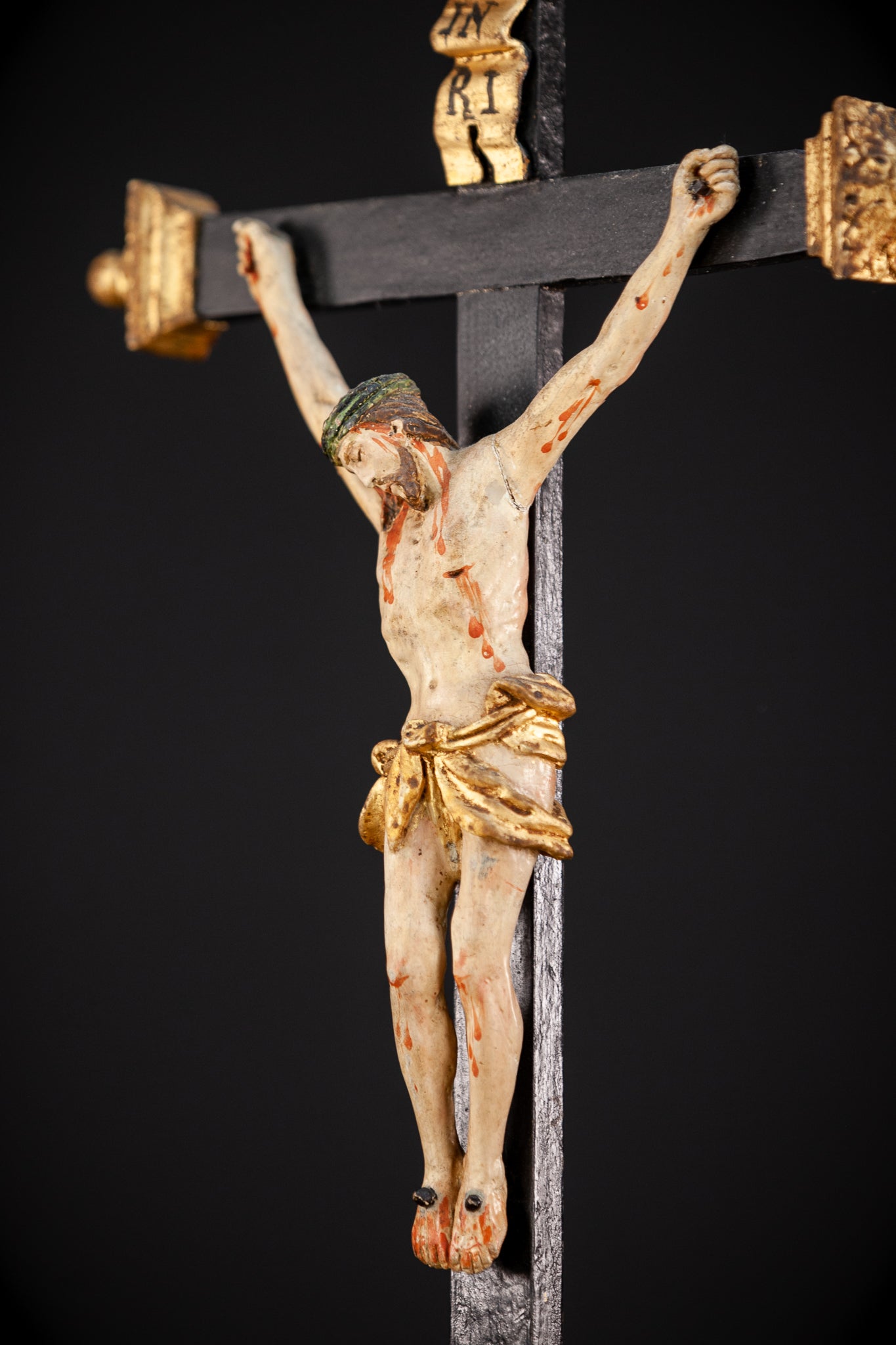 Altar Crucifix | 1700s Antique 25.6”