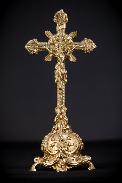 Altar Crucifix |  Bronze Cross | 13.4"